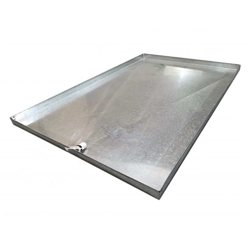 Recipientes de coleta de condensado de aço galvanizado para sistemas de ar condicionado